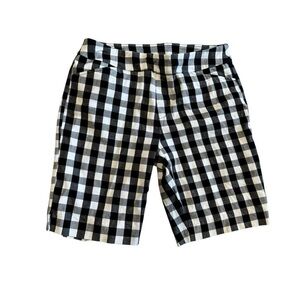 Time and Tru Black & White Gingham Shorts | Size Small (4–6)